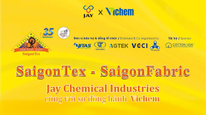 Jay Chemical Industries tại SaigonTex – SaigonFabric 2025 cùng Vichem