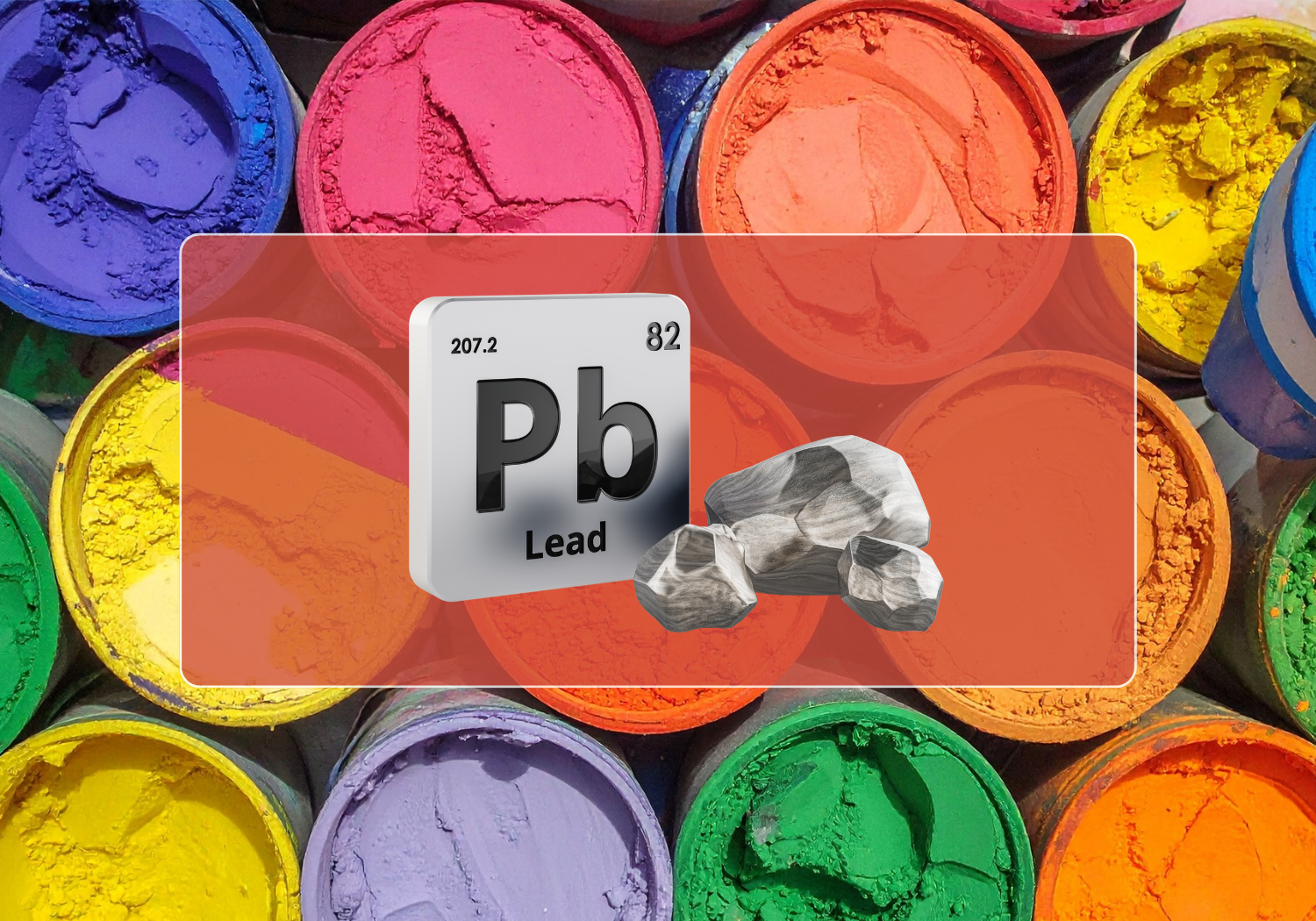 Sources of lead generation in raw materials used in industrial paint production