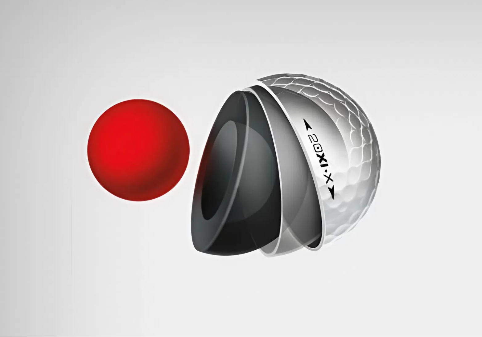 Basic structure of a golf ball Basic structure of a golf ball