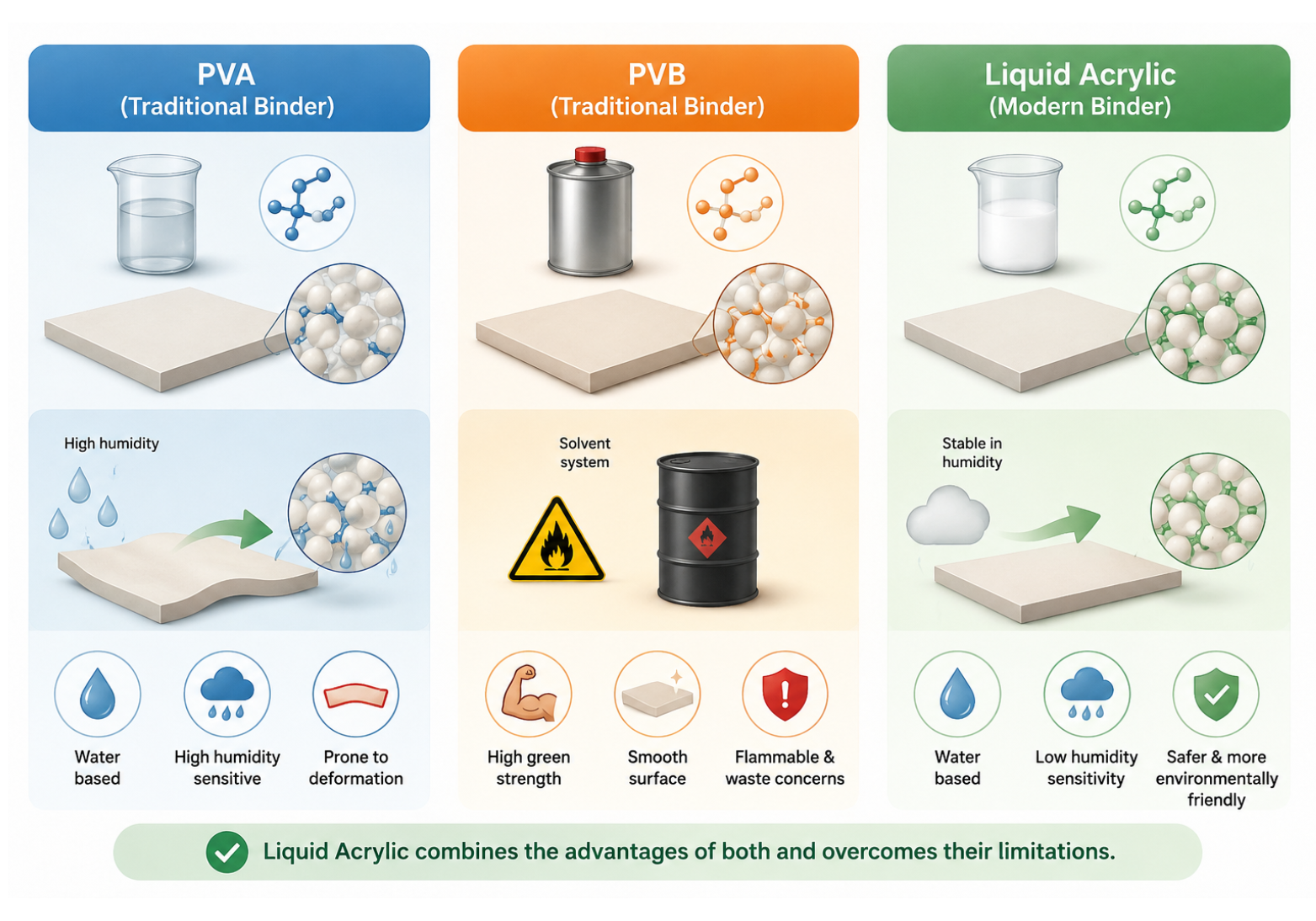 Phân biệt Acrylic lỏng với các loại blinder truyền thống - Vichem.vn Phân biệt Acrylic lỏng với các loại blinder truyền thống - Vichem.vn