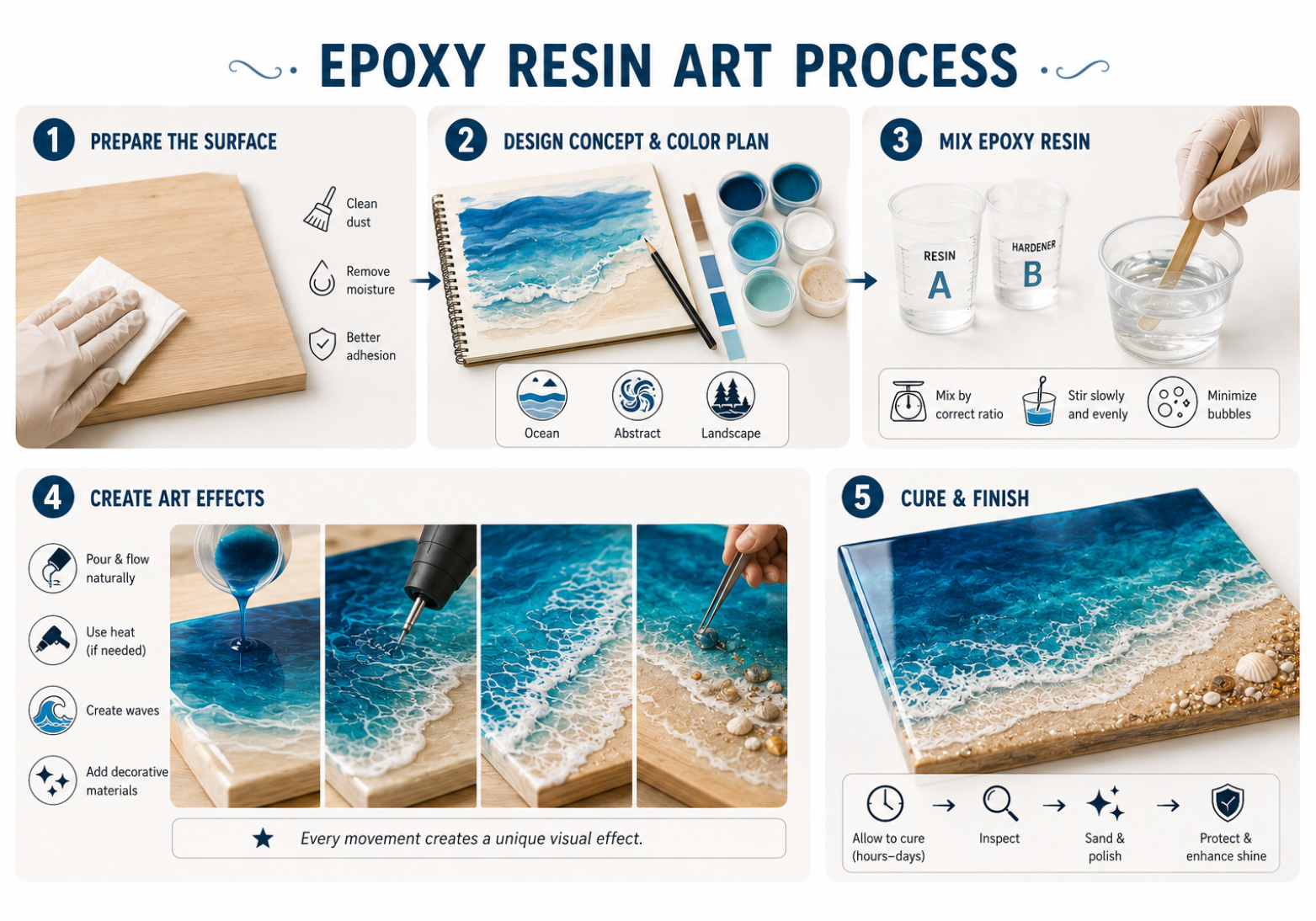 Epoxy Resin Painting Process